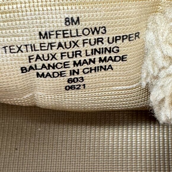 Marc Fisher Womens Tan Faux Suede Leather & Fur Lace Up Boot Size 8 - Picture 8 of 10